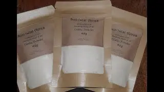 Make home made garlic powder from fresh garlic #garlic #garlicpowder