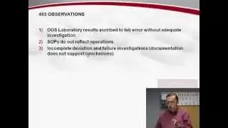 FDA 483 Observations