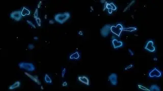 hearts falling animated special effects Overlay video for wedding or romantic video.