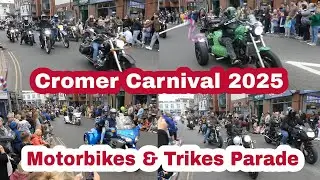 Cromer Carnival 2025, Motorbikes & Trikes Parade