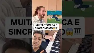 OLHA A T&Eacute;CNICA E SINCRONISMO DELE! Andres Barrios 😱 #shorts #piano #teclado