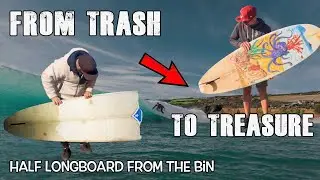 How I shaped a BROKEN LONGBOARD into a MIDLENGTH [start to finish] Cornwall