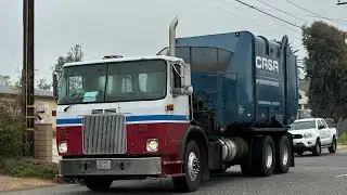 Ex Perris Volvo WX64 Heil Rapid Rail 57311 Reving on Yard Waste