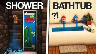 Minecraft: 10+ Bathroom Build Hacks & Ideas!