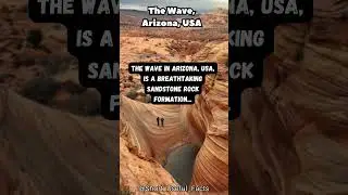The Wave in Arizona, USA, is a breathtaking sandstone rock formation...