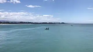 Boat in sea green screen zoom background chroma key
