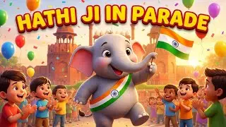 हाथी जी in Red Fort Parade | Kids Hindi Rhyme | 3D Animated Fruit Song | Elephant  Song