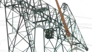 BC HYDRO NEW TOWER TRANSMISSION LINES NOV 23 2011 COQUITLAM
