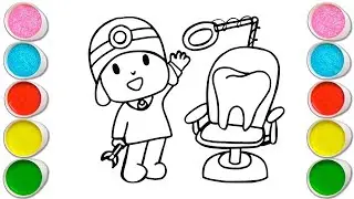 Pocoyo And Pato Cartoon Drawing, Painting & Coloring For Kids and Toddlers_ Child Art