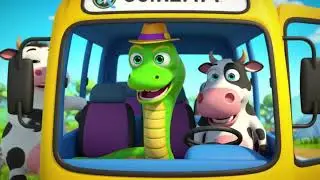 Snake Drives the Jungle Bus 🐍🚌 | Tamil Kids Cartoon Rhyme | Funny Animal Song for Children