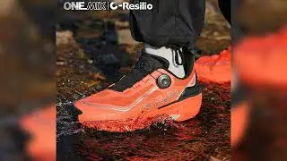 #ONEMIX Outdoor Running Sneakers Men Elastic Trail Shoes Lightweight Breathable Women Sneakers Coup