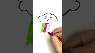 cute rainbow cloud #cute #drawing