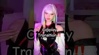Lucy Cyberpunk cosplay transition!✨🩵#cosplay #transition #cyberpunk2077 #lucy