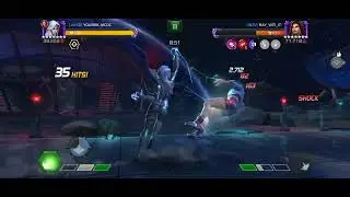 Silver Sable dances with Chavez and claps her at the end - Battlegrounds S34 - Victory Track #mcoc