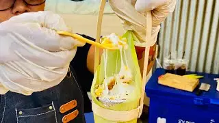 Cheese corn on fire | A great idea to add value to corn | Thai Street Food | Very Foood