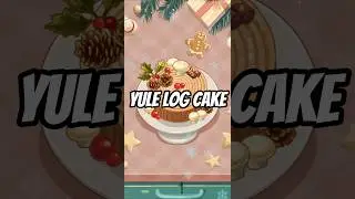 Cookingdom ♡ Yule Log Cake #cookingdom #cooking #cake #food #cute #gaming #mobilegame