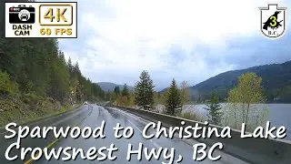 Scenic Drive Along Crowsnest Highway (BC Highway 3) Westbound in 4K - British Columbia's Beauty! 🚗🏞️