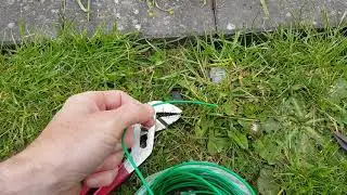 Reparation/samling af robotpl&aelig;neklippers afgr&aelig;nsningkabel/kanttr&aring;d - med en 3M-samler