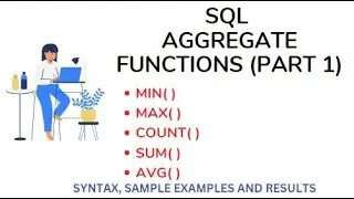 SQL AGGREGATE FUNCTIONS IN DBMS MIN(), MAX(), COUNT(), SUM(),AVG() WITH SYNTAX, SAMPLE EXAMPLE PART1