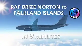 MSFS TIMELAPSE &ndash; LONG HAUL - MILITARY &ndash; RAF Brize Norton to RAF Mount Pleasant via Ascension Islands