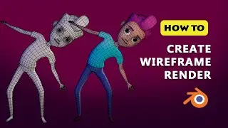 How To Create Wireframe Render In Blender