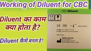 What is diluent in cell counter | How to work diluent | cell counter machine