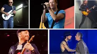 &Mu;&omicron;&upsilon;&sigma;&iota;&kappa;έ&sigmaf; &kappa;ό&nu;&tau;&rho;&epsilon;&sigmaf; Joe Satriani vs Coldplay, James Valentine vs Jonny Buckland, Farrel vs Dave Navarro
