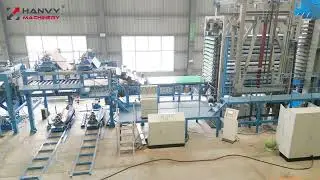 Automatic hot press machine for laminating melamine paper on plywood