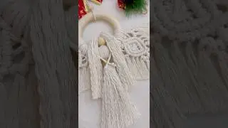 Macrame Angel Christmas Decorations Tutorial #cozychristmas #macrameangel #macramechristmas