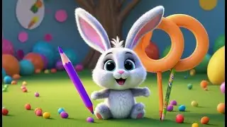 Bobby Bunny Draws a Circle | Fun Drawing Song for Kids | Nursery Rhymes in English