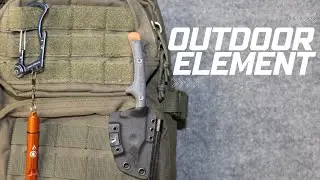 OUTDOOR ELEMENT | SURVIVAL GEAR | Contour Feather Knife | Firebiner Multitool & Wombat Whistle 2 Kit