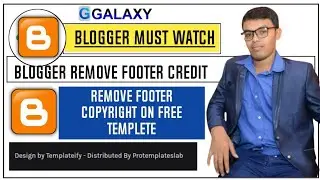 How to Remove Footer Credit Link From Blogger Template