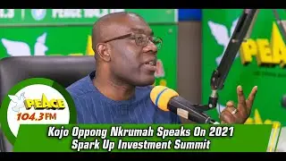 Kojo Oppong Nkrumah Speaks On 2021 Spark Up Investment Summit