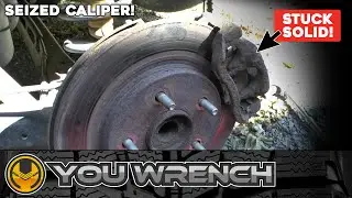 How to Remove a SEIZED Rear Brake Caliper - All Makes & Models
