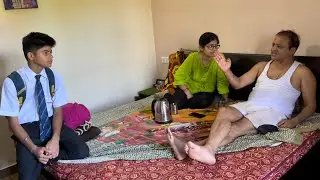 Om Ki School Bus Chut Gayi 😱 Papa Ko Bohut Gussa Aa Gaya *Angry Papa Reaction* ‼️