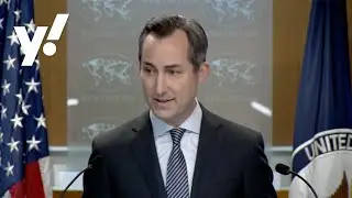 U.S. State Department Spokesperson Matthew Miller holds a media briefing