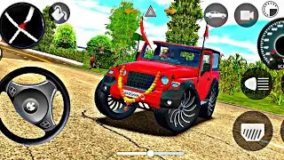 🚘 Indian Car Simulator 3D 😱 | Realistic Indian Thar Drive | Open World Car Game Gameplay