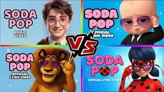 SODA POP 🎵 HERRY POTTER vs MCQUEEN vs ZOOTOPIA vs  LADY BUG