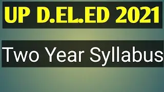 Up deled 2021 SYLLABUS