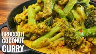 Broccoli Coconut Curry | Creamy Garlic Broccoli Curry With Coconut Milk