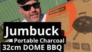 Under $20 BUNNINGS Portable  Dome BBQ Charcoal Grill Smoker Unboxing