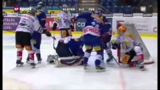Ronnie R&uuml;eger beats up Damien Brunner