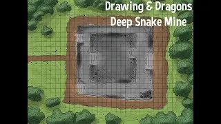 Drawing a DnD Battle Map: Deep Snake Mine