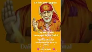 Shirdi Sai Baba Daily Motivation Message Shorts