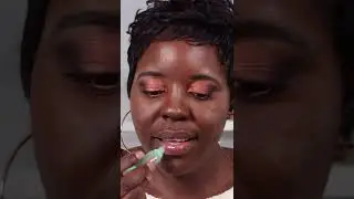 ESSENCE SWEET MINT LIP GLOSS SWATCHES ON DARK SKIN #shorts