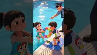 Лео и проблемы с надувным кругом 🌊😂#shorts