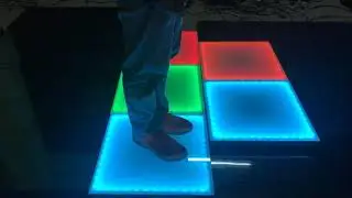 LED interactive dance floor LED inductive dance tile for KTV bar