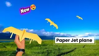 How to make paper plane like bird 🕊️ | 📚🤩Notebook Paper plane |Paper plane flies very far !!!!!!!!!!