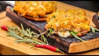 Lachs-Burger auf R&ouml;sti vom Grill (Rostkost.de)