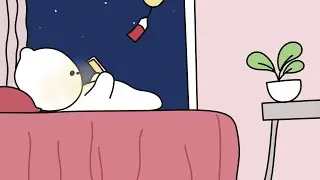 Cat night routine (ASMR animation) Peaceful